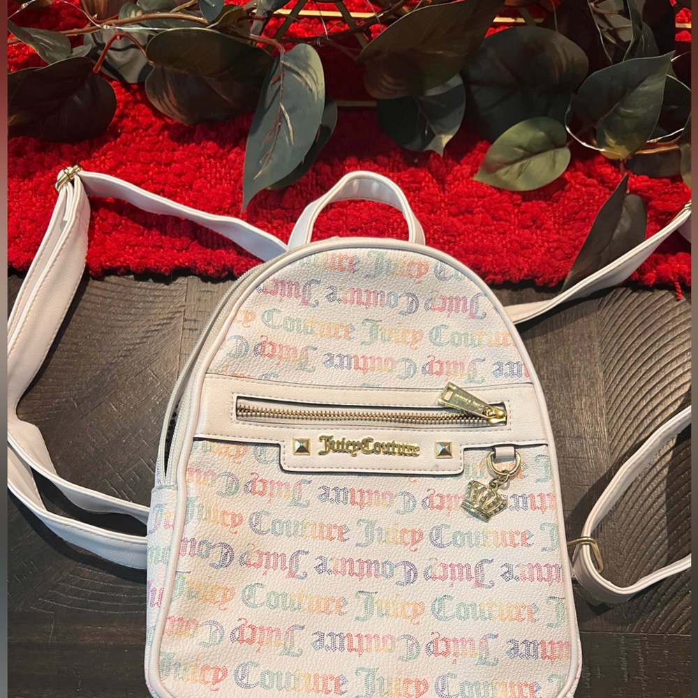 Juicy Couture. White Rainbow Mini Backpack